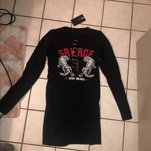 Long sleeve t shirt dress